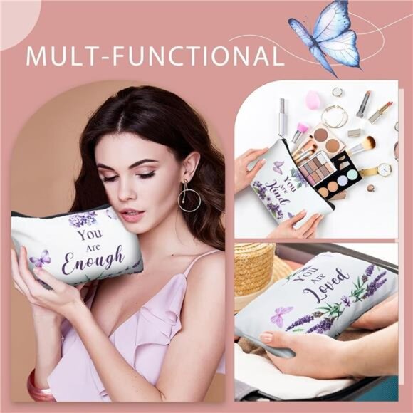 10 Pcs Women's Inspirational Appreciation Gift Bag Bulk Purple Butterfly - Picture 6 of 7